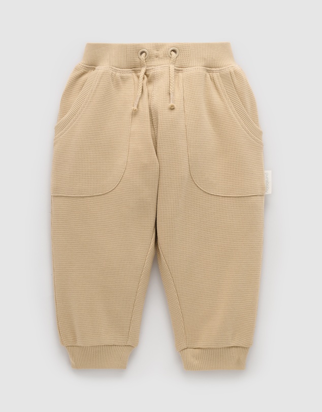 Purebaby - Textured Slouchy Pants-Kids-Babies