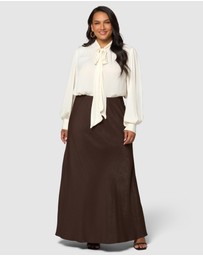 Something 4 Olivia - Luxe Satin Maxi Skirt