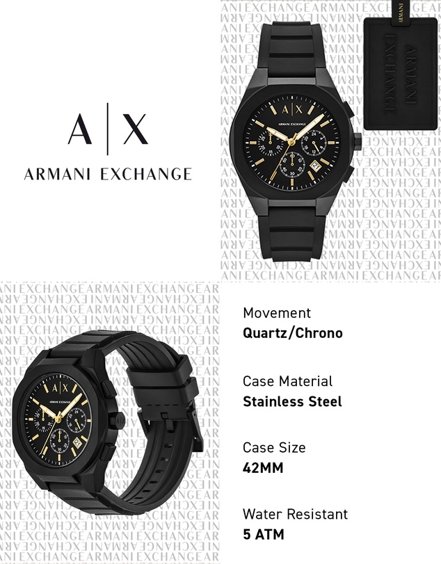 Armani Exchange - Black Chronograph Watch