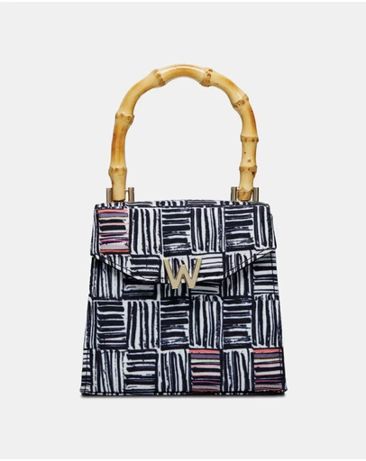 Wolf - Wolf Evie Collection Small Bag with Electic Weave Print