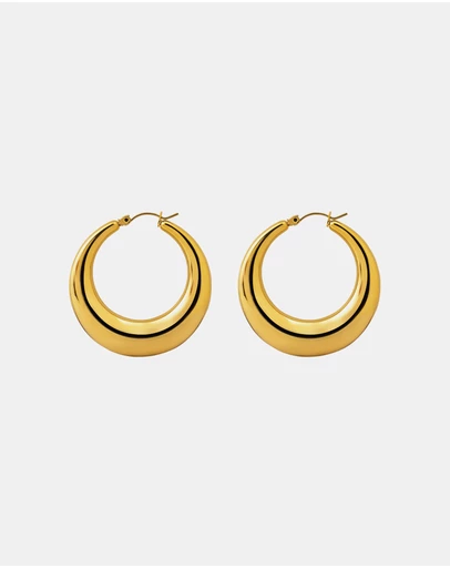 Zoe Olivia - Waterproof Dome Hoop Earrings