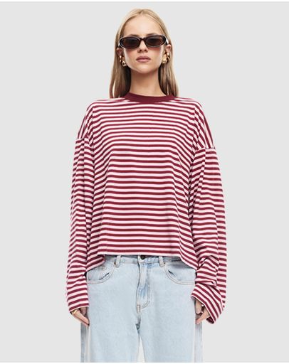 Wine Pink Stripe
