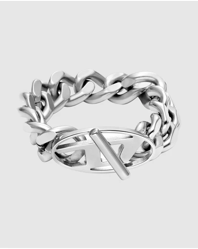 Diesel - Band Silver Tone Ring