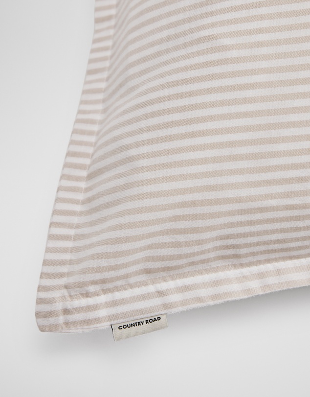 Country Road - Brae Australian Cotton Stripe Standard Pillowcase Pair