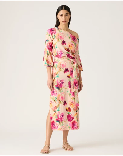 MOS The Label - Stella Knit One Shoulder Dress