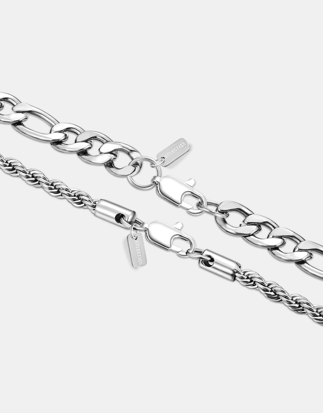Eclectics - Fortress Rope and Figaro Chain Necklace