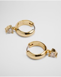 Country Road - Heart Crystal Hoop Earring