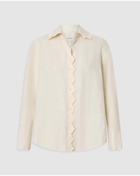 Oroton - Lace Trim Shirt
