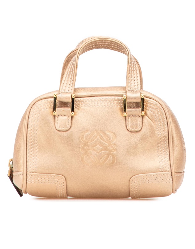 Pre-Loved by Azura Reborn - Pre-Loved loewe Structured Leather Top Handle Handbag Everyday Essential Accessory