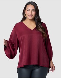 Pink Dusk by Curve Project - Lover Boy Blouse