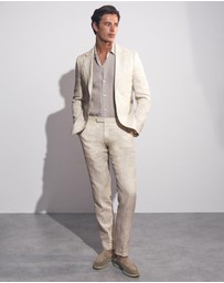 REISS - Bloomfield Linen Trousers