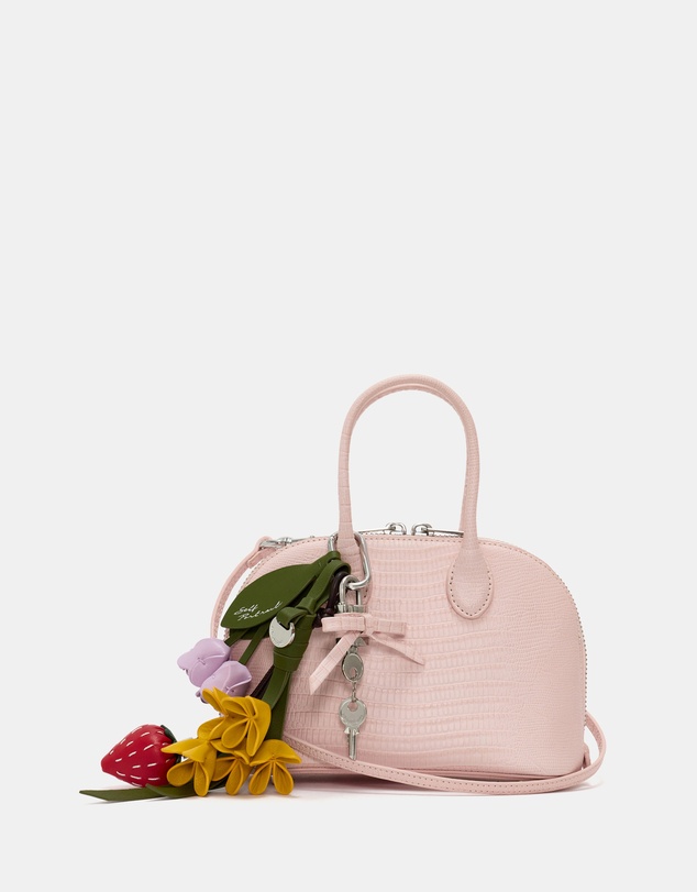 Self Portrait - Lizard Leather Toast Mini Bag