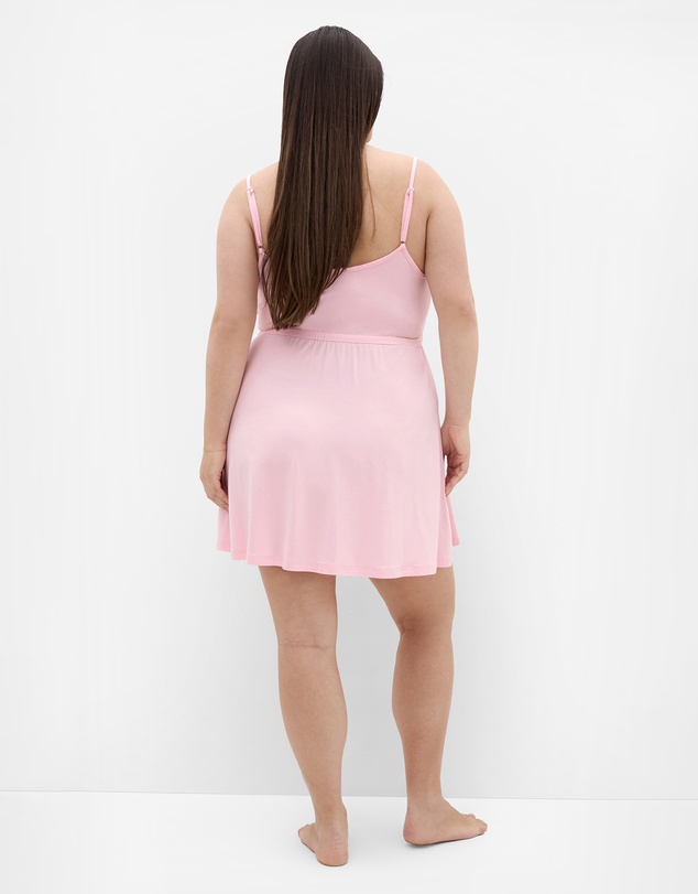City Chic - Plus size Cara Sleep Chemise - baby pink