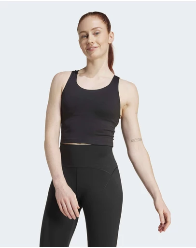 adidas Performance - adidas All Me Medium Support Bra Tank Top Womens