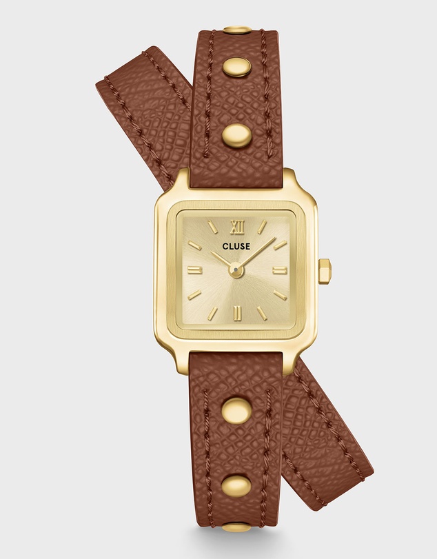 Cluse - Gracieuse Mini Watch Double Leather, Nutshell Brown