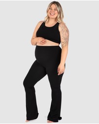 B Free Intimate Apparel - Maternity Flare Leggings | High Waisted & Pet Hair Resistant