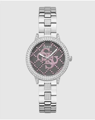 GUESS - Guess G Lace Ladies Silver Tone Analogue Watch