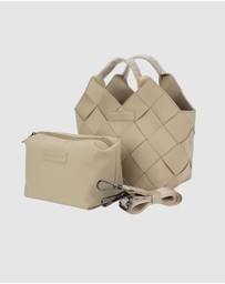Chuchka - Woven Neoprene Bella Tote - Beige