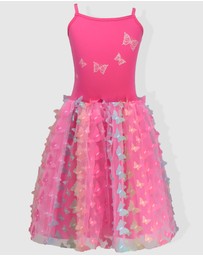 Pink Poppy - Rainbow Butterfly Dress