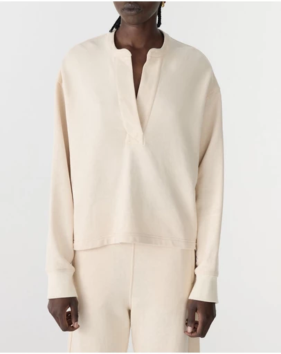 Bassike - Fleece Popover Sweat