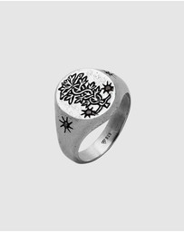 Haze & Glory - ICONIC EXCLUSIVE - Ring Signet Antidote with Onyx in 925 Sterling Silver