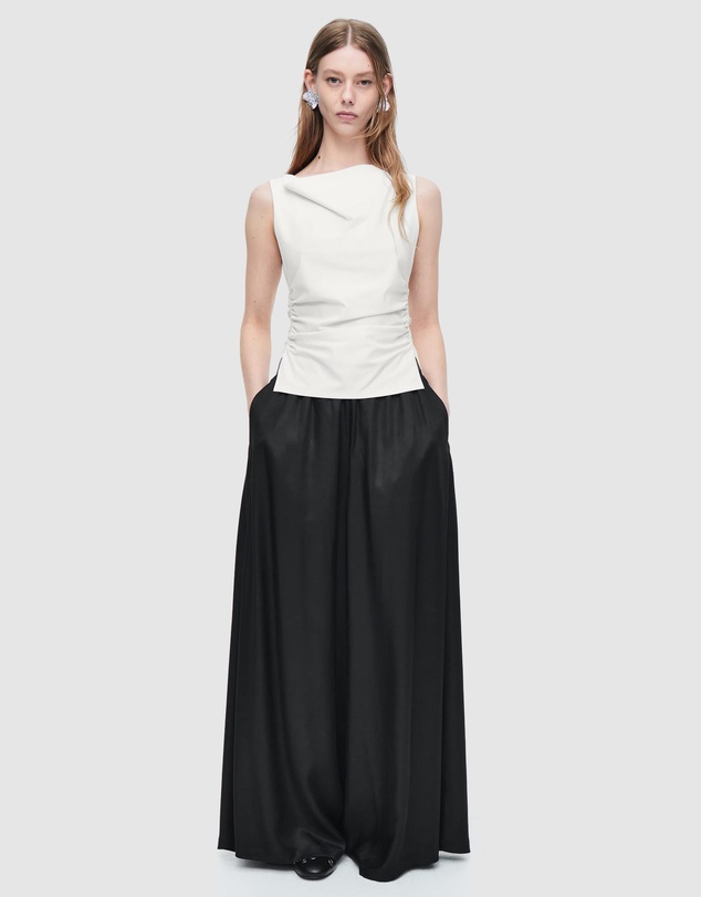 COS - Cowl-Neck Gathered Sleeveless Top
