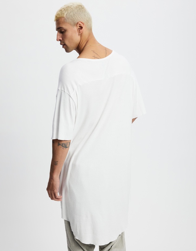 Surrounded By Ghosts - The Arsenic Relaxed Rib Knit Long Tail T-Shirt