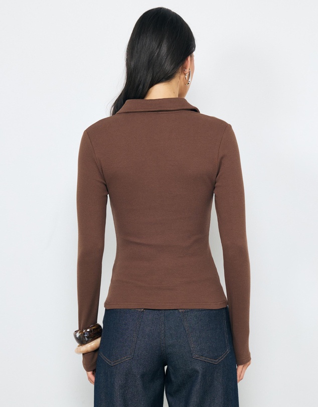 AERE - Tess Button Through Top