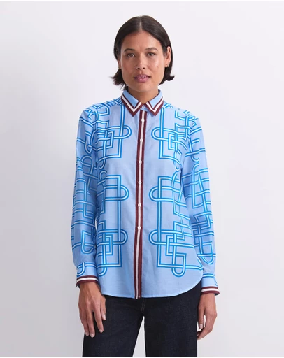 Sportscraft - Rhodes Long Sleeve Cotton Silk Shirt