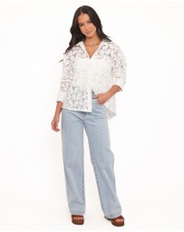 Petal & Pup - Carol Lace Shirt - White