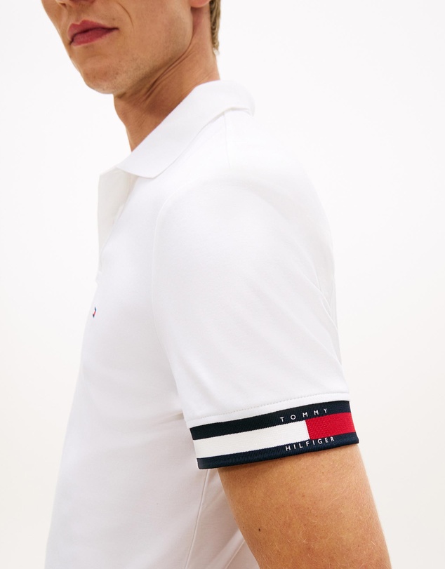 Tommy Hilfiger - Slim Fit Interlock Knit Tipped Polo Shirt