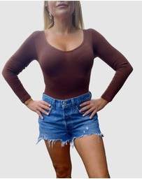 Core Trainer - Long Sleeve Round Neck Sculpting Bodysuit