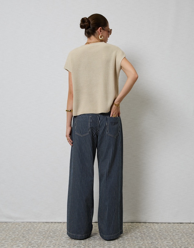DRICOPER DENIM - Alora Stripe Denim Loose Pants