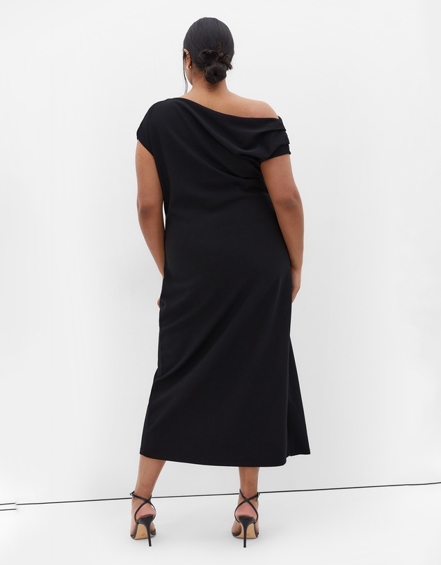 City Chic - Plus size Sassy Off Shoulder Dress - black