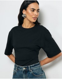 AERE - Mara Gathered Waist Top