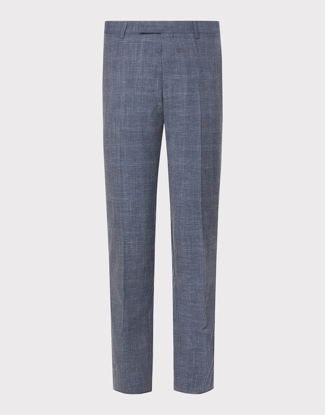 Van Heusen - Superfine Twill Slub Check Suit Pant
