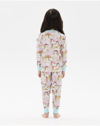 Rock Your Kid - Unicorn Pony Colour Pop Long Sleeve Alice Sleep Set