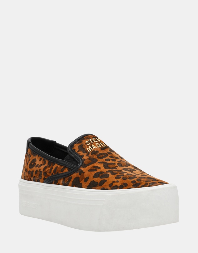 Steve Madden - Clifftop-L Leopard Suede Sneakers
