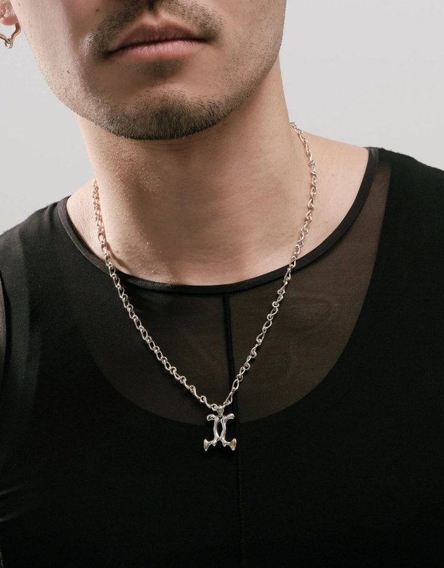 Graedance - Gemini Citrine Pendant on Eclipse Necklace