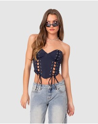 EDIKTED - Mckenna Lace Up Corset