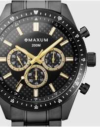 Maxum - Lansdowne Multifunction Chrono Black Case & Dial With Black Bracelet