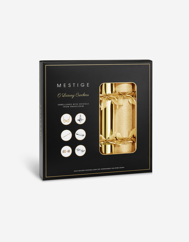 Mestige - Sustainable Christmas Crackers – Gifts Embellished with crystals by Swarovski® - Gold Dust