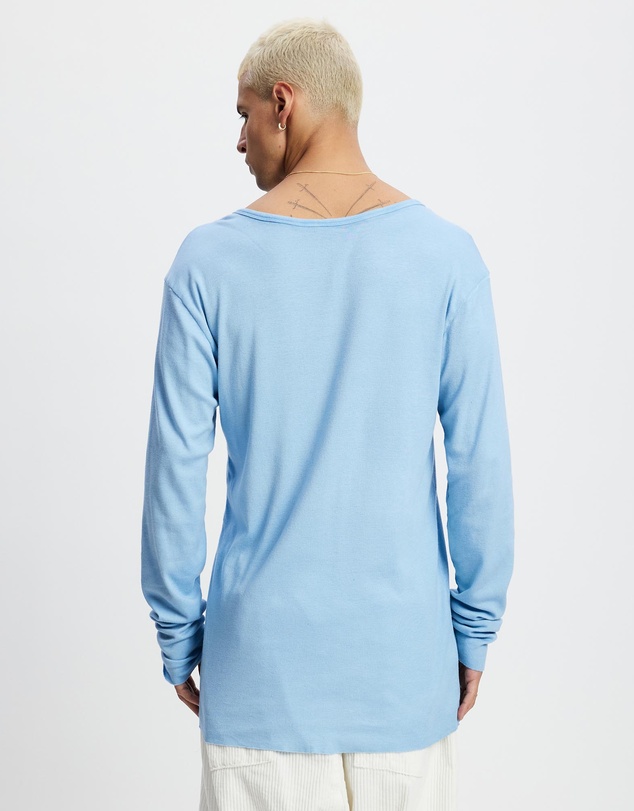 Surrounded By Ghosts - The Gypsum Slim Rib Knit Long Sleeve T-Shirt