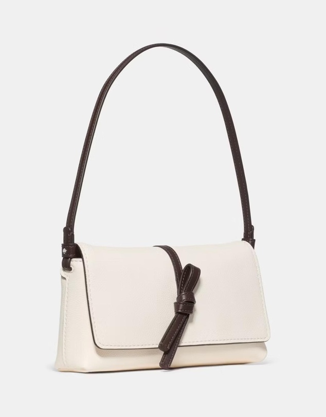 Kate Spade - Loop Colorblocked Pebbled Leather Small Flap Shoulder Bag