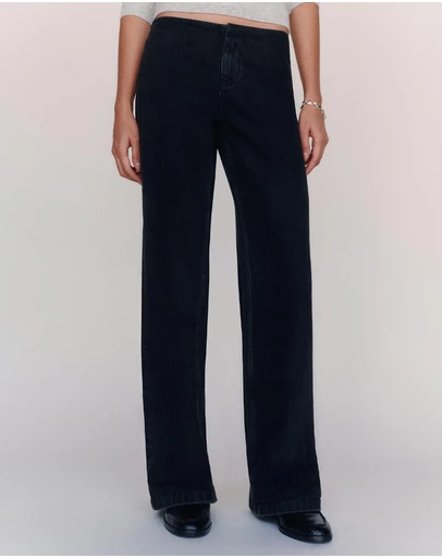 Reformation - Talissa Stretch Low Rise Trouser Wide Leg Jeans