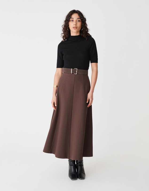 Forcast - Janice A-Line Ponte Skirt