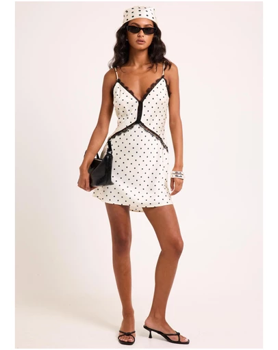Alice In The Eve - Pamela Polka Slip Mini Dress