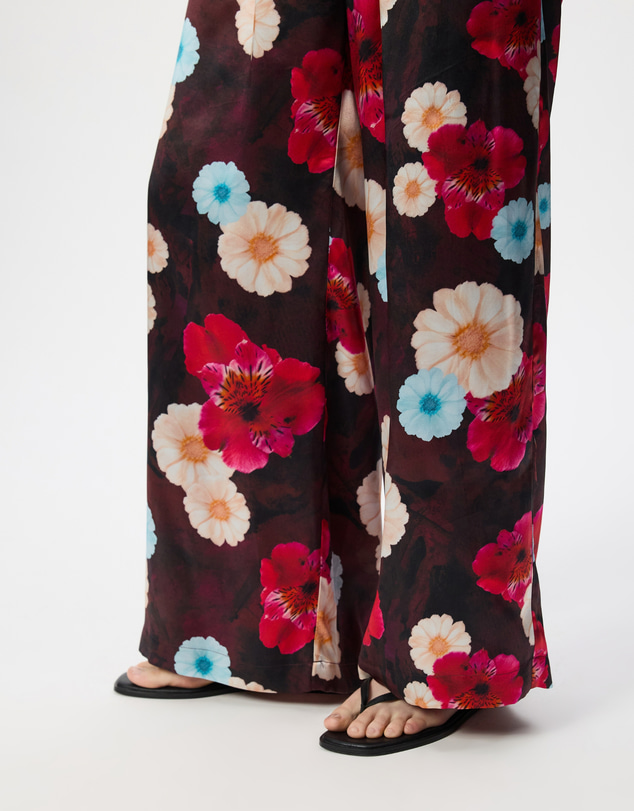 The Social Outfit - Silk Kai Pants - Cosmic Bloom