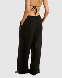 Sea Level Australia - Palazzo Linen Pants