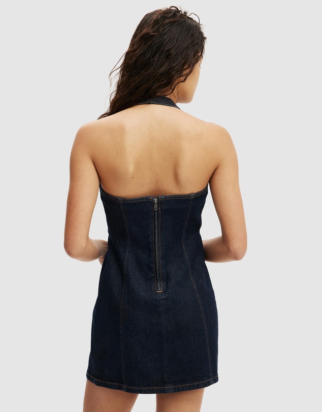 Cotton On - Nina Denim Halter Dress